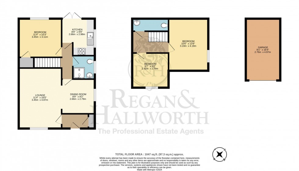 Floorplan for Lincoln Drive, Aspull, WN2 1XB