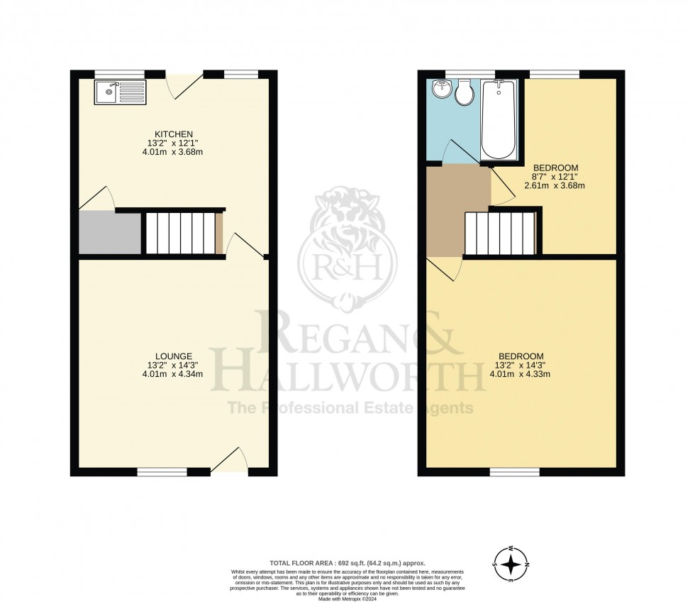 Floorplan for Appley Lane South, Appley Bridge, WN6 9AR