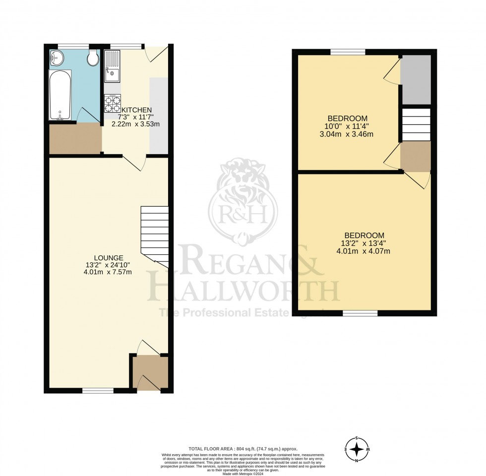 Floorplan for Princess Road, Ashton-In-Makerfield, WN4 9DA