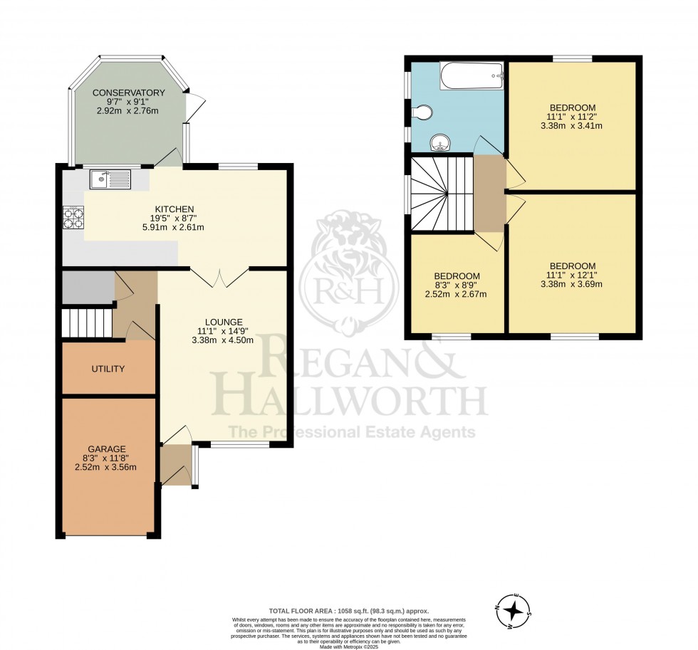 Floorplan for Chisholm Close, Standish, WN6 0QP