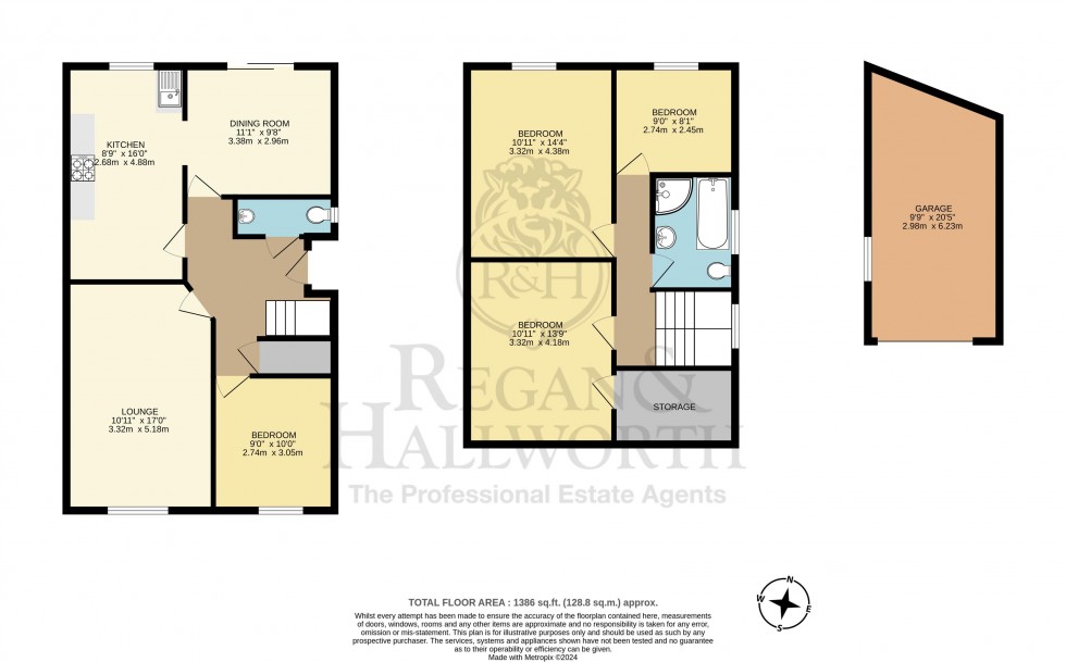 Floorplan for Chaucer Place, Abram, WN2 5QB