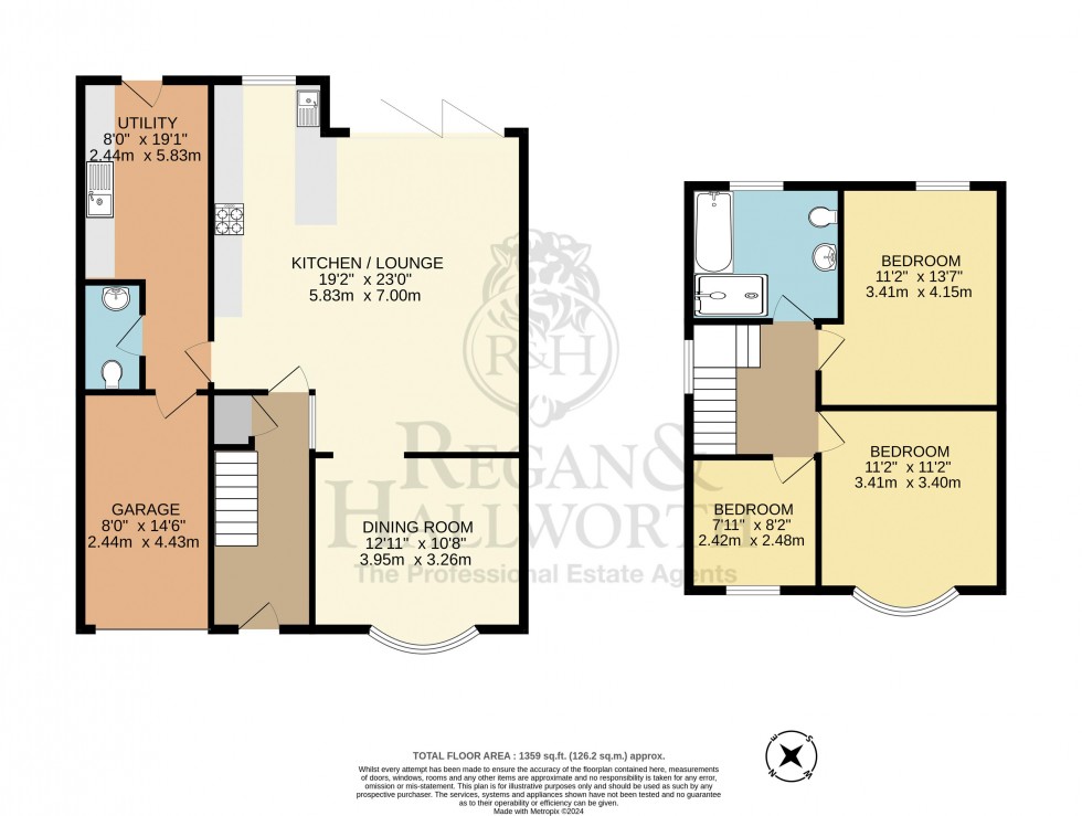 Floorplan for Norbreck Crescent, Springfield, WN6 7RF