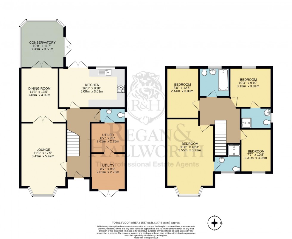 Floorplan for Harswell Close, Orrell, WN5 8RG