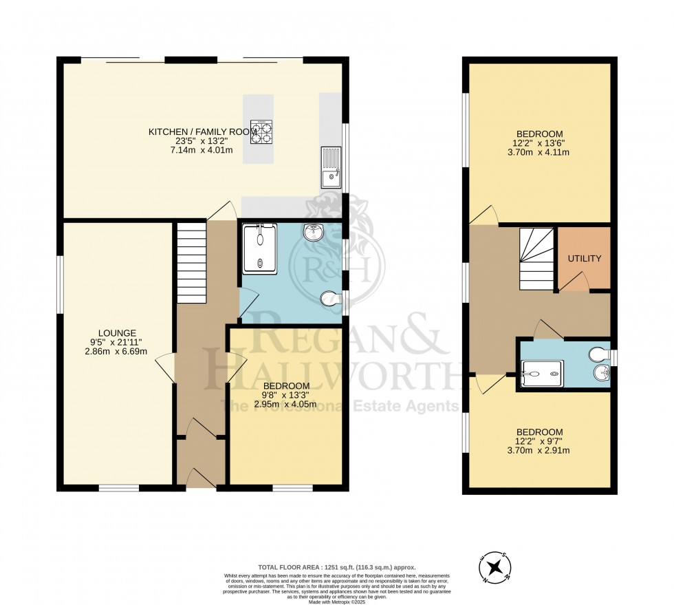 Floorplan for Ashwood Avenue, Ashton-In-Makerfield, WN4 9NE