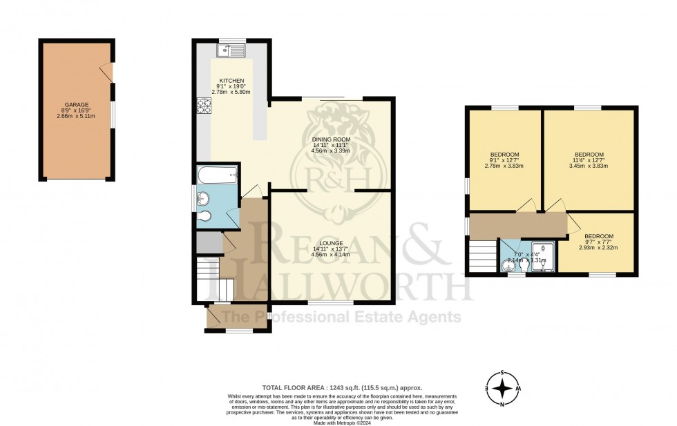 Floorplan for Sefton View, Orrell, WN5 8UL