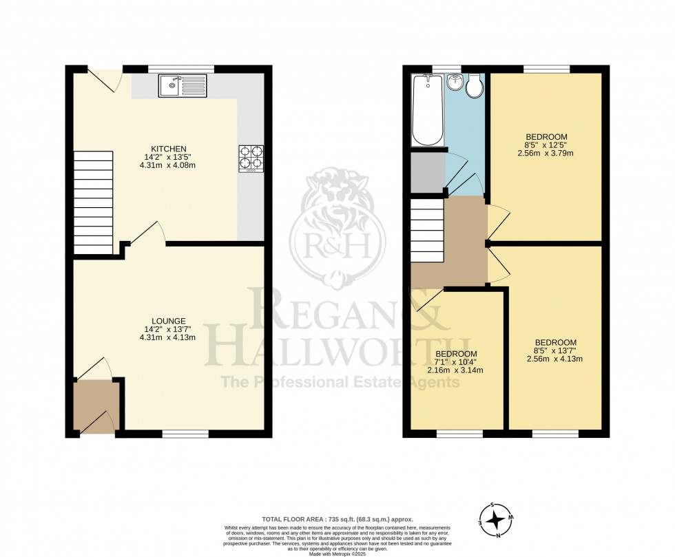 Floorplan for First Avenue, Springfield, WN6 7AZ