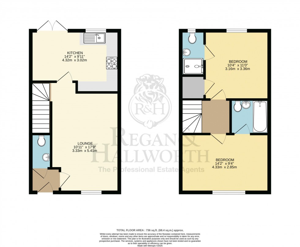 Floorplan for Higgins Lane, Burscough, L40 7AZ