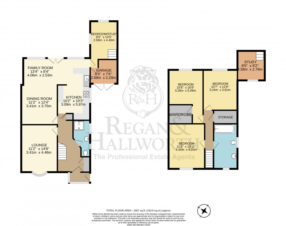 Floorplan for Clovelly Drive, Newburgh. WN8 7LY