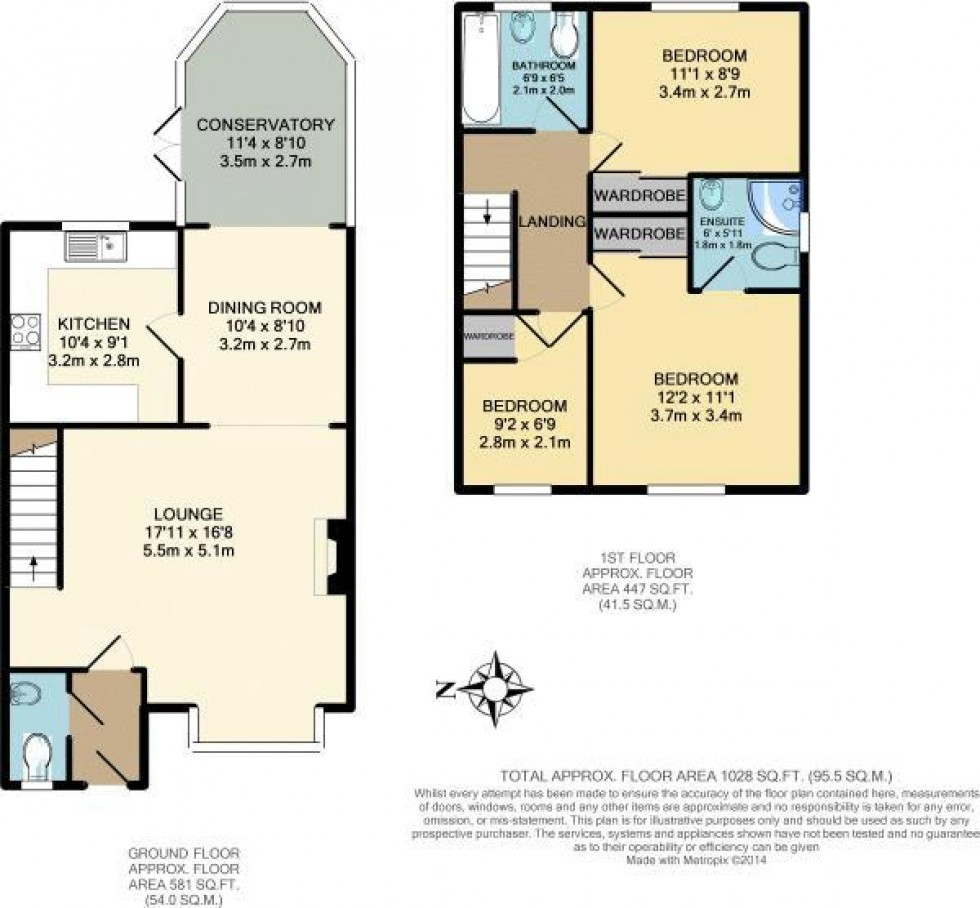 Floorplan for Newstead Drive, Skelmersdale, WN8 6PT