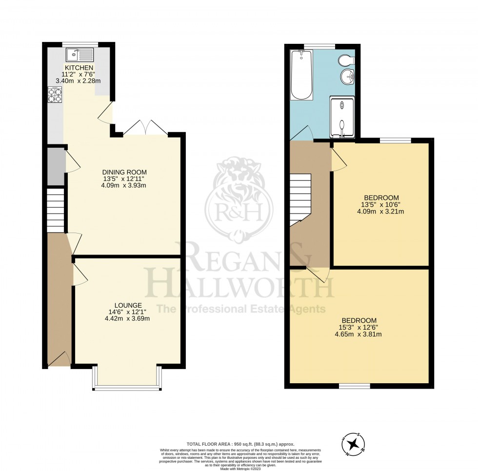 Floorplan for Swinley Street, Swinley, Wigan, WN1 2ED