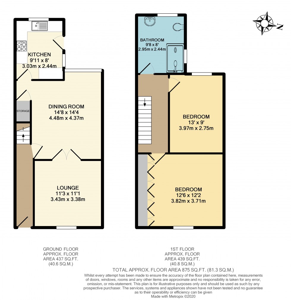 Floorplan for Delph Street, Springfield, Wigan, WN6 7EF