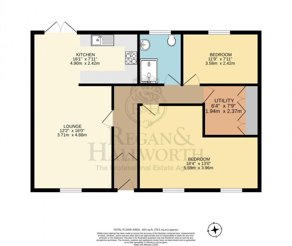 Floorplan for Fellside, Whelley, WN1 3XW