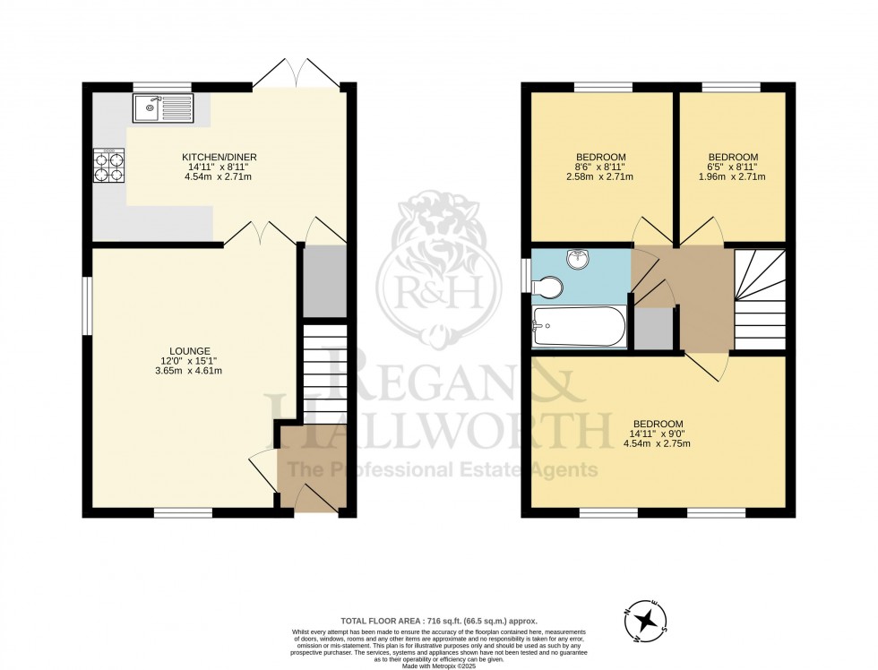 Floorplan for Kirkless Street, Wigan, WN1 3JR