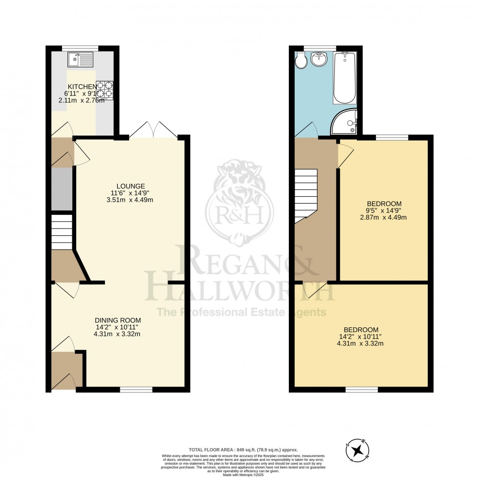 Floorplan for Preston Road, Standish, WN6 0NP