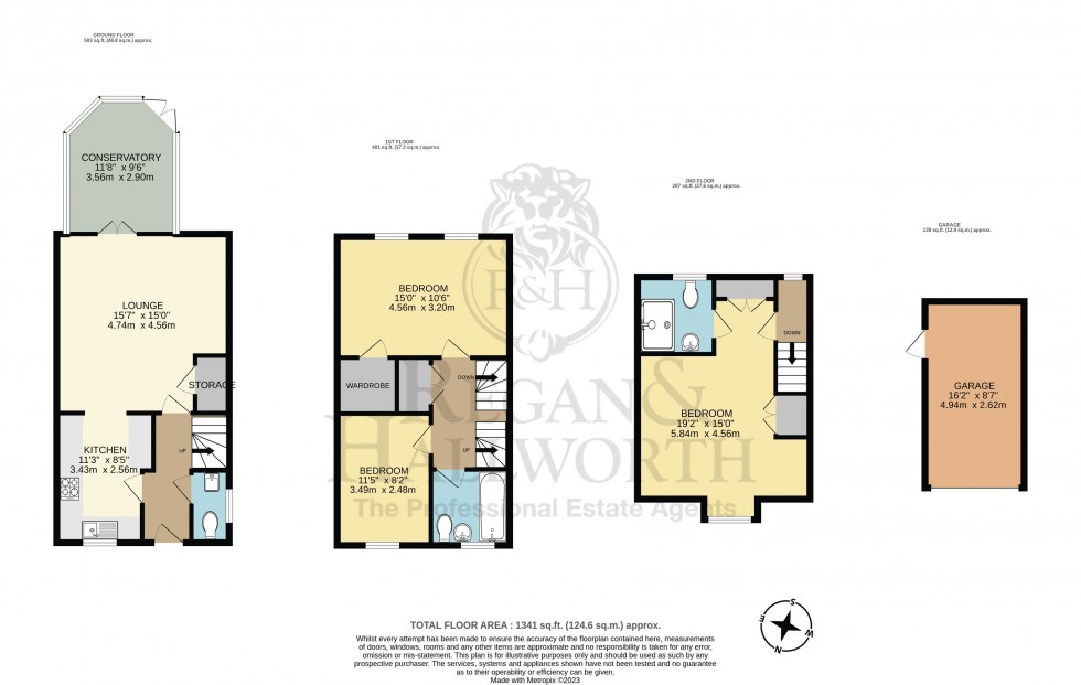 Floorplan for Ferndale Drive, Appley Bridge, WN6 9BB