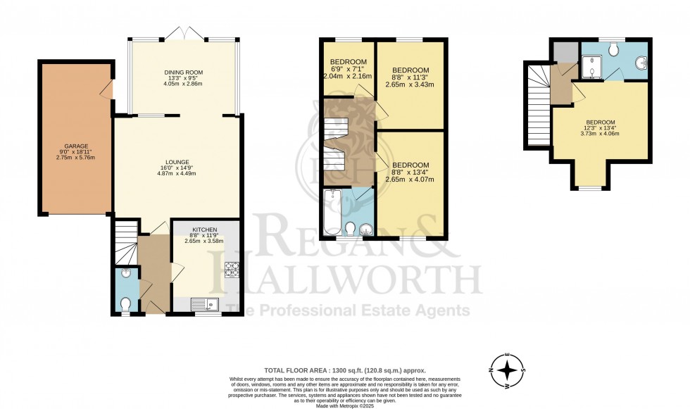 Floorplan for Appleton Grove, Goose Green, Wigan, WN3 6NY