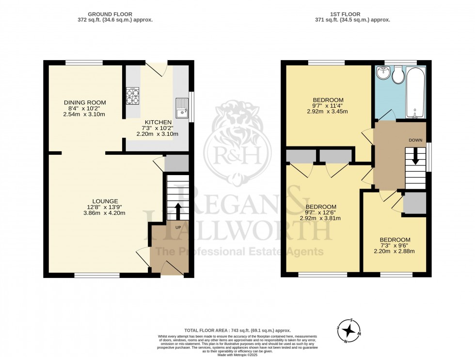 Floorplan for Lincoln Drive, Ashton-In-Makerfield, WN4 9HT