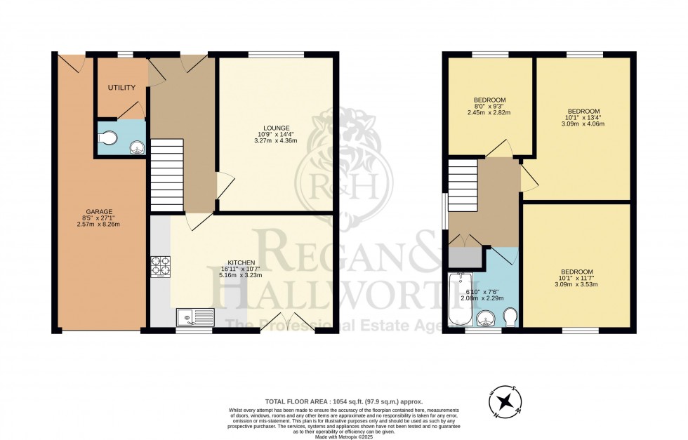 Floorplan for Downham Walk, Billinge WN5 7ER