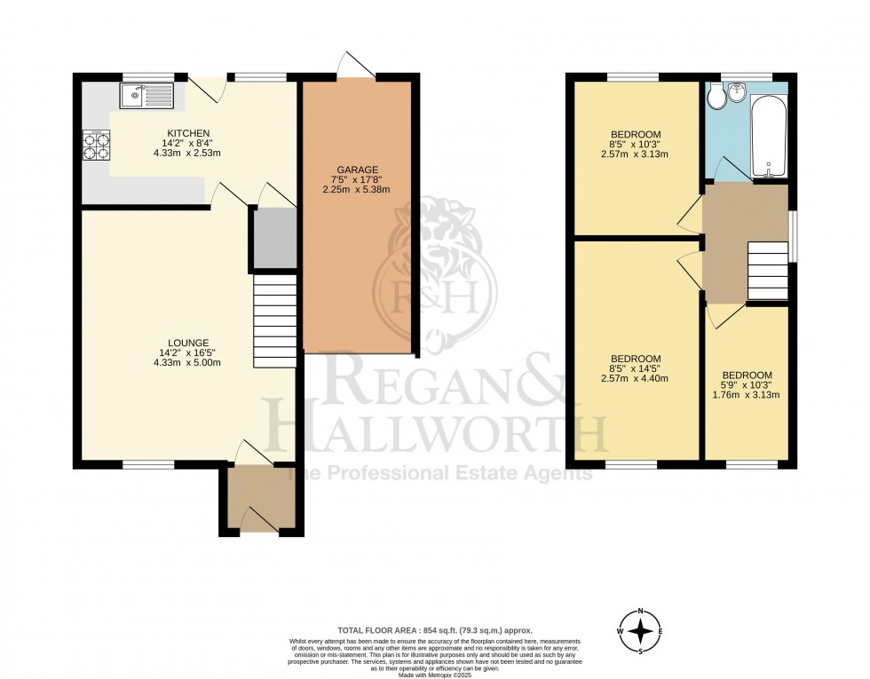 Floorplan for Bengairn Close, Whelley, WN1 3YW