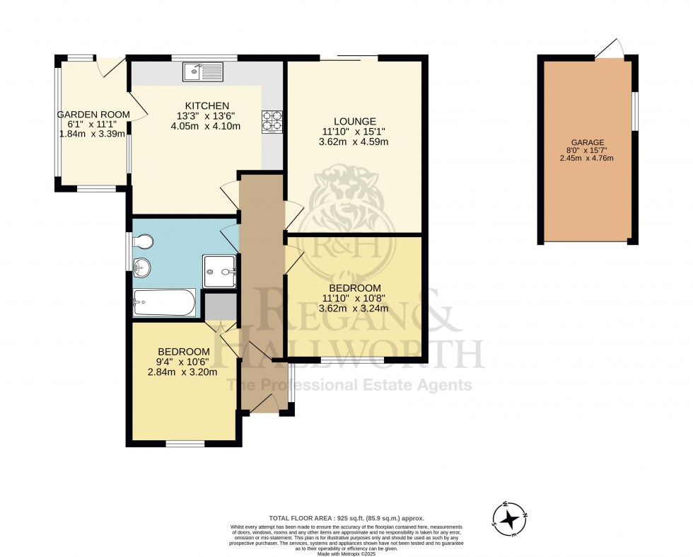 Floorplan for Mersey Road, Orrell, WN5 8NY