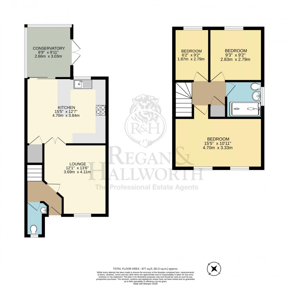 Floorplan for Woodhurst Drive, Standish, WN6 0RW