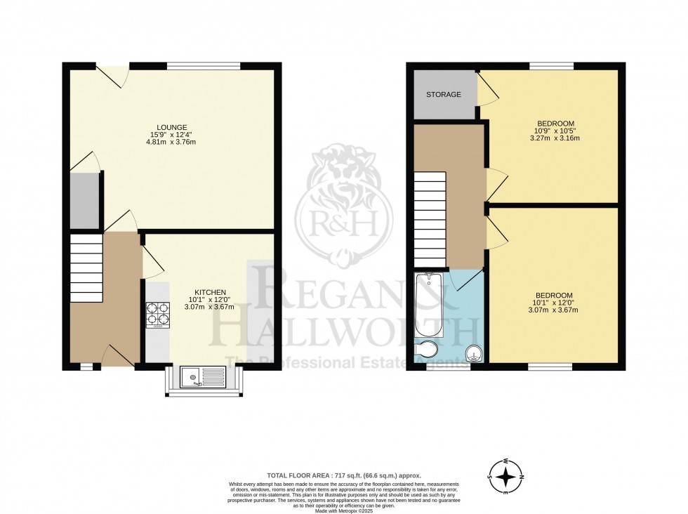 Floorplan for Springfield Road, Springfield, Wigan, WN6 7AT