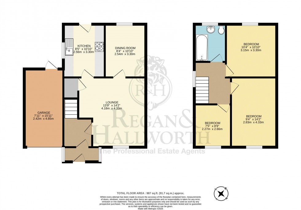 Floorplan for Melrose Drive, Winstanley, WN3 6EG