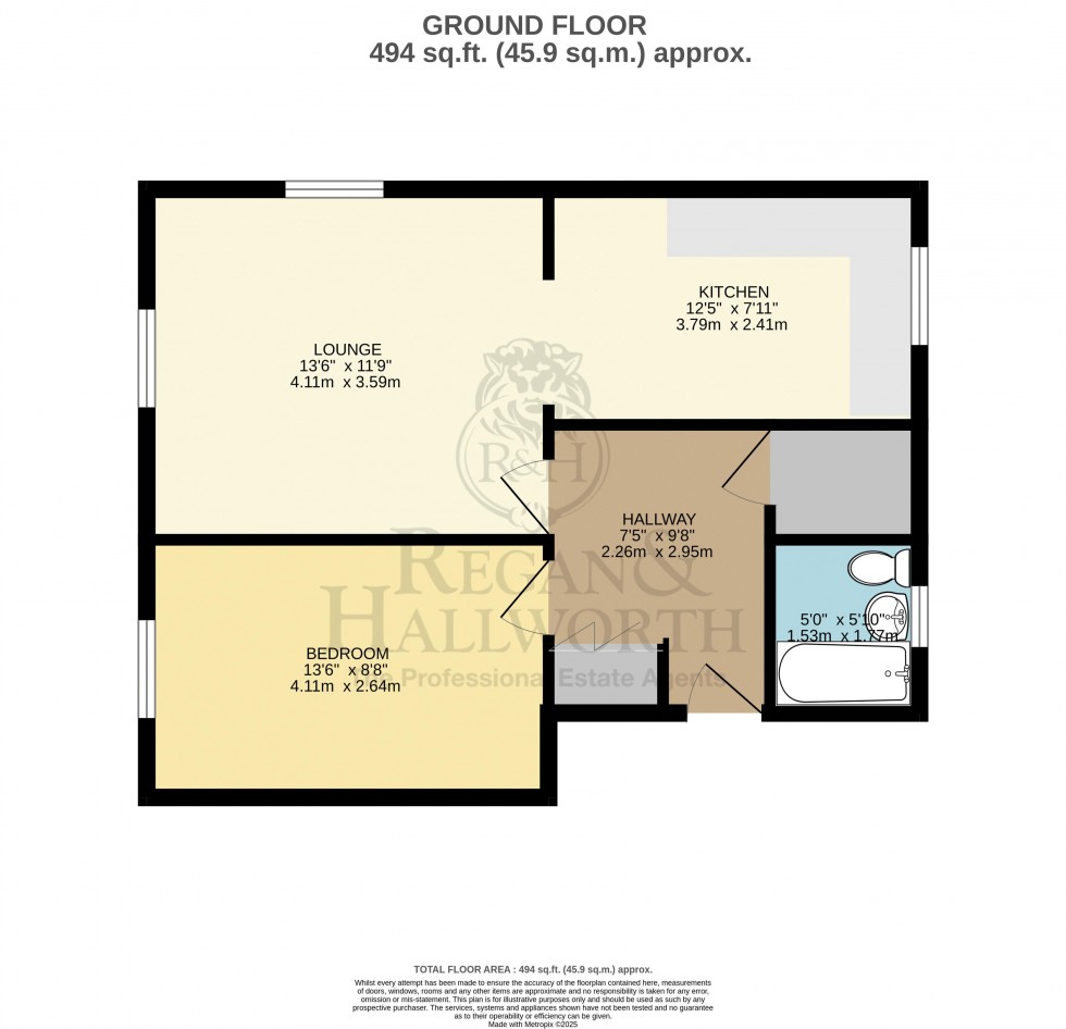 Floorplan for Beaumont Grove, Orrell, WN5 0BT