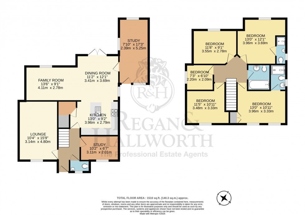 Floorplan for Bakewell Drive, Wigan, WN6 8QH