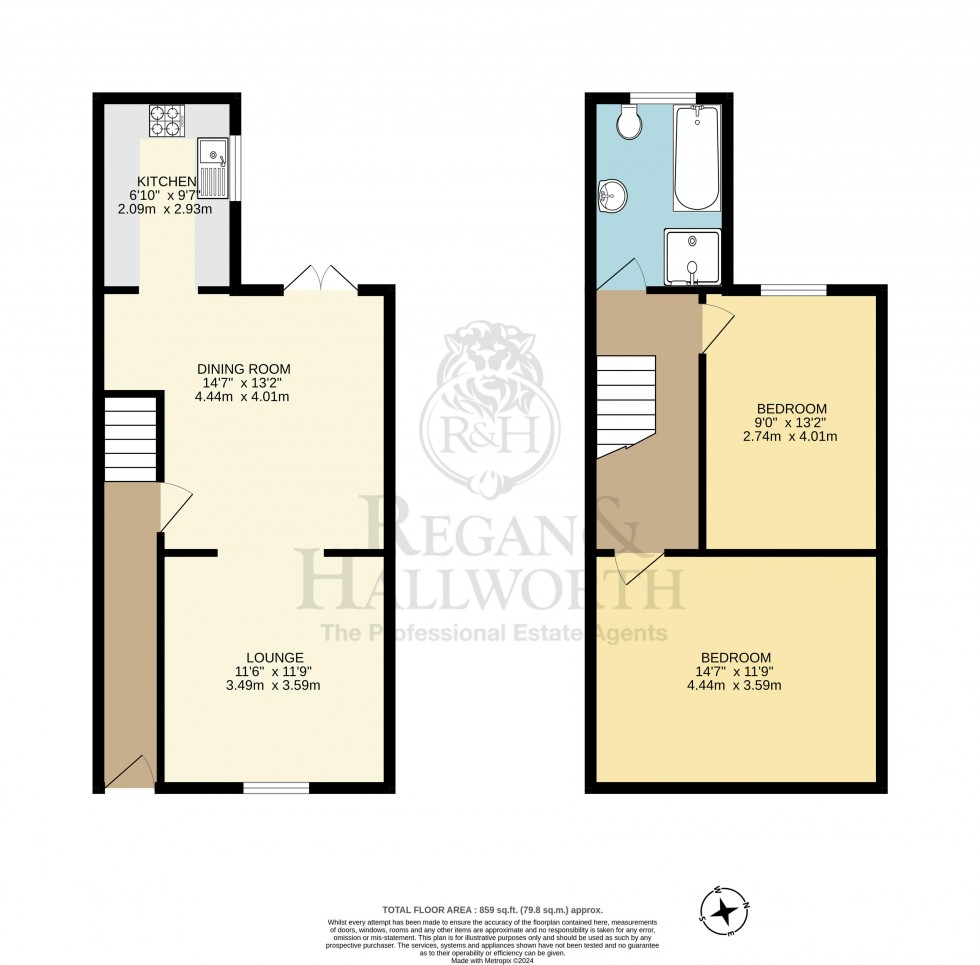 Floorplan for Ince Green Lane, Ince, WN3 4RP