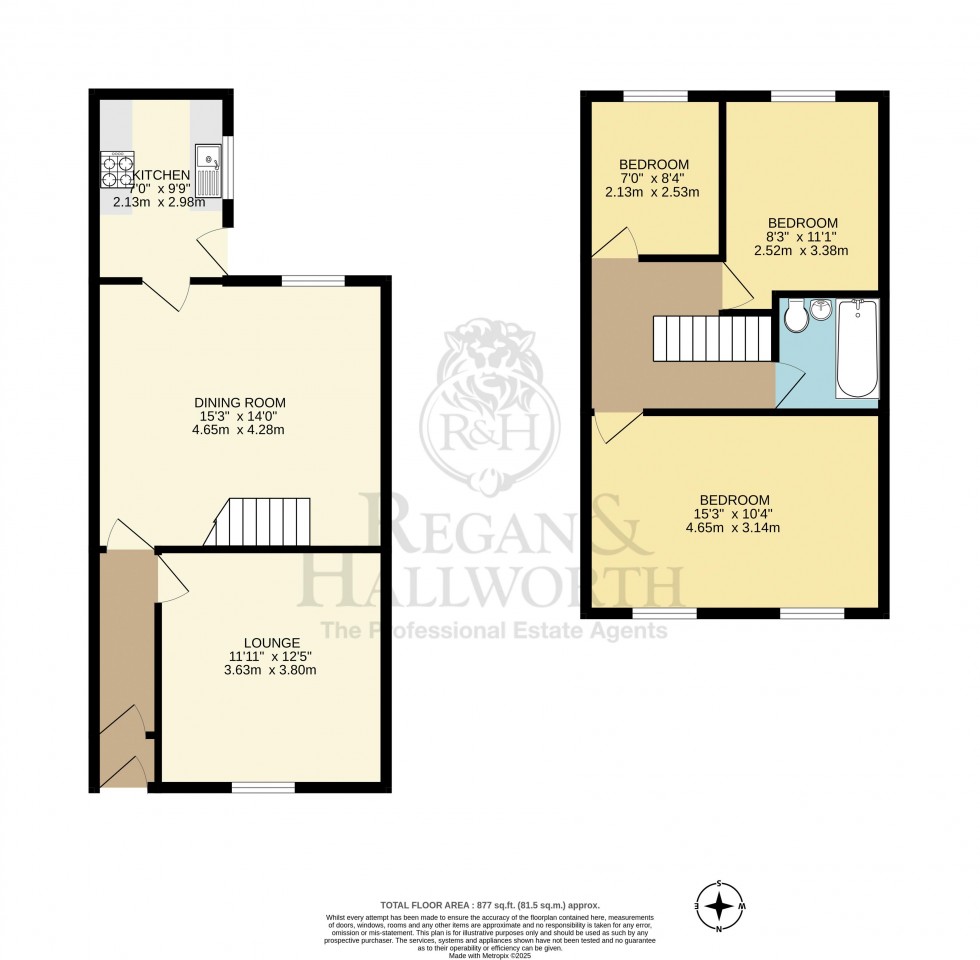 Floorplan for Manning Avenue, Springfield, WN6 7PF