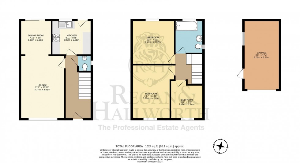 Floorplan for Old Hall Drive, Ashton-In-Makerfield, WN4 9NA