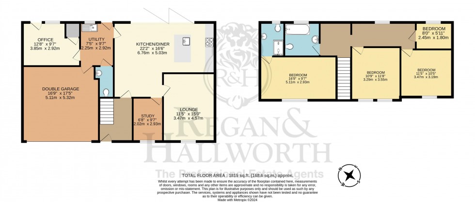 Floorplan for Freemans Lane, Charnock Richard, PR7 5ER