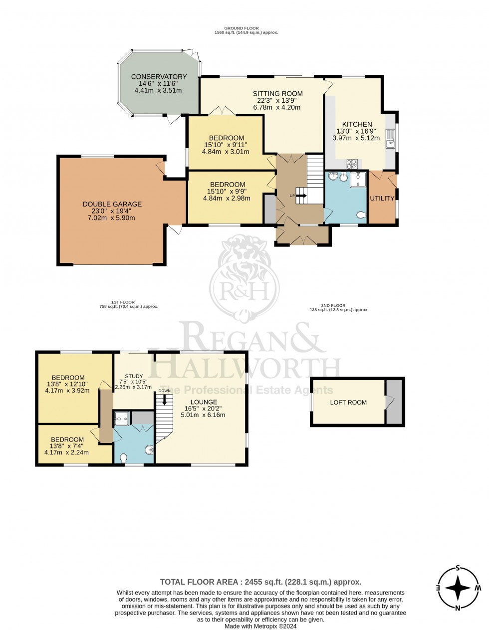 Floorplan for Brandreth House, Brandreth Delph, Parbold, WN8 7AQ