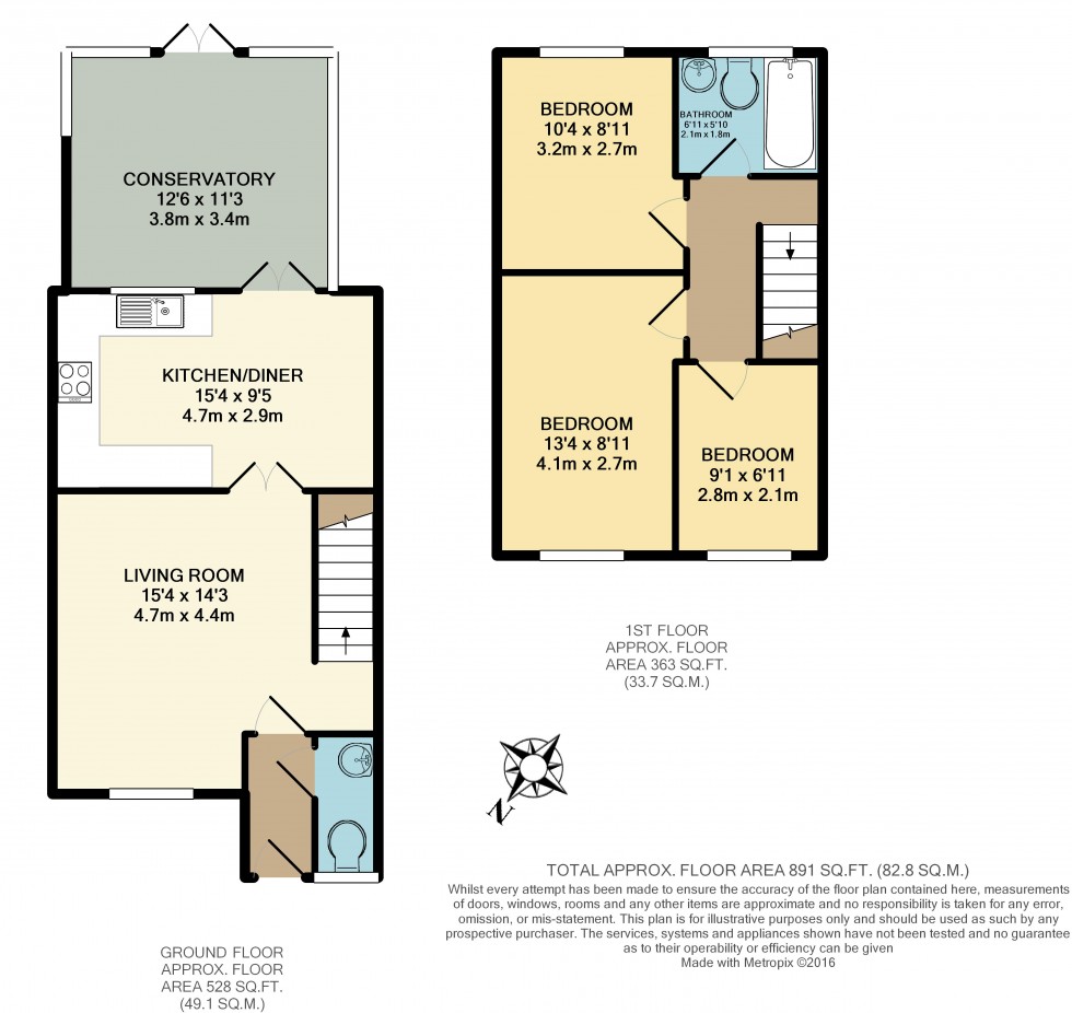 Floorplan for Lyon Road, Springfield, WN6 7ER