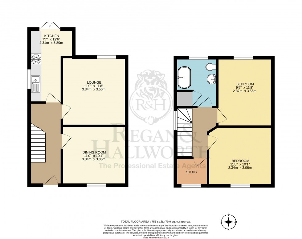 Floorplan for Square Lane, Burscough, L40 7RQ