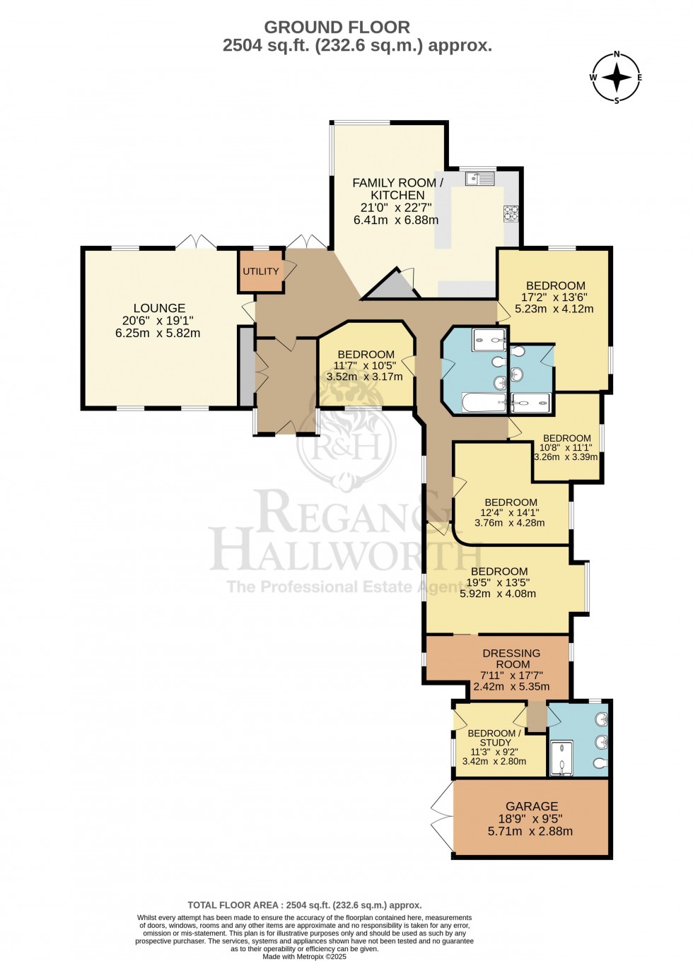 Floorplan for High Barn, Wood Lane, Heskin, PR7 5NU