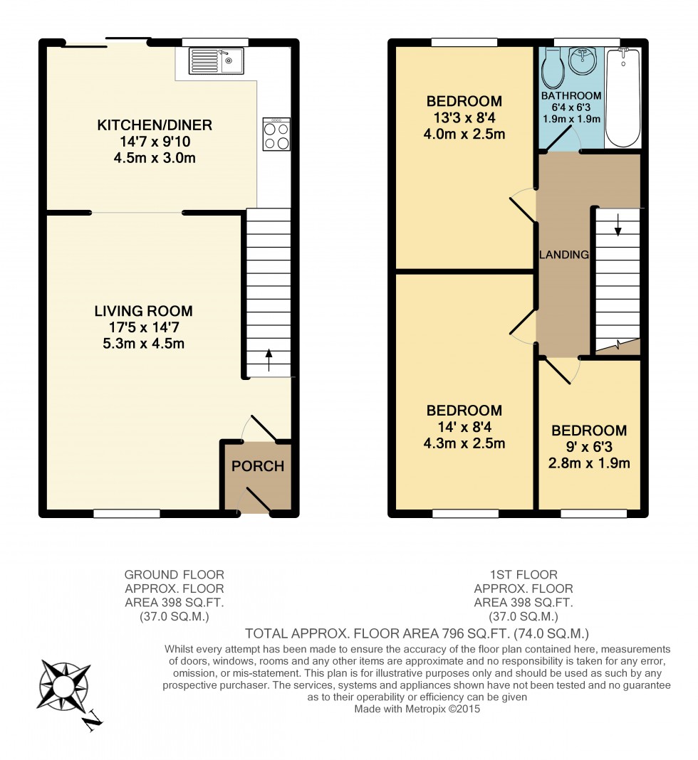 Floorplan for Maud Street, Chorley, PR7 2LY