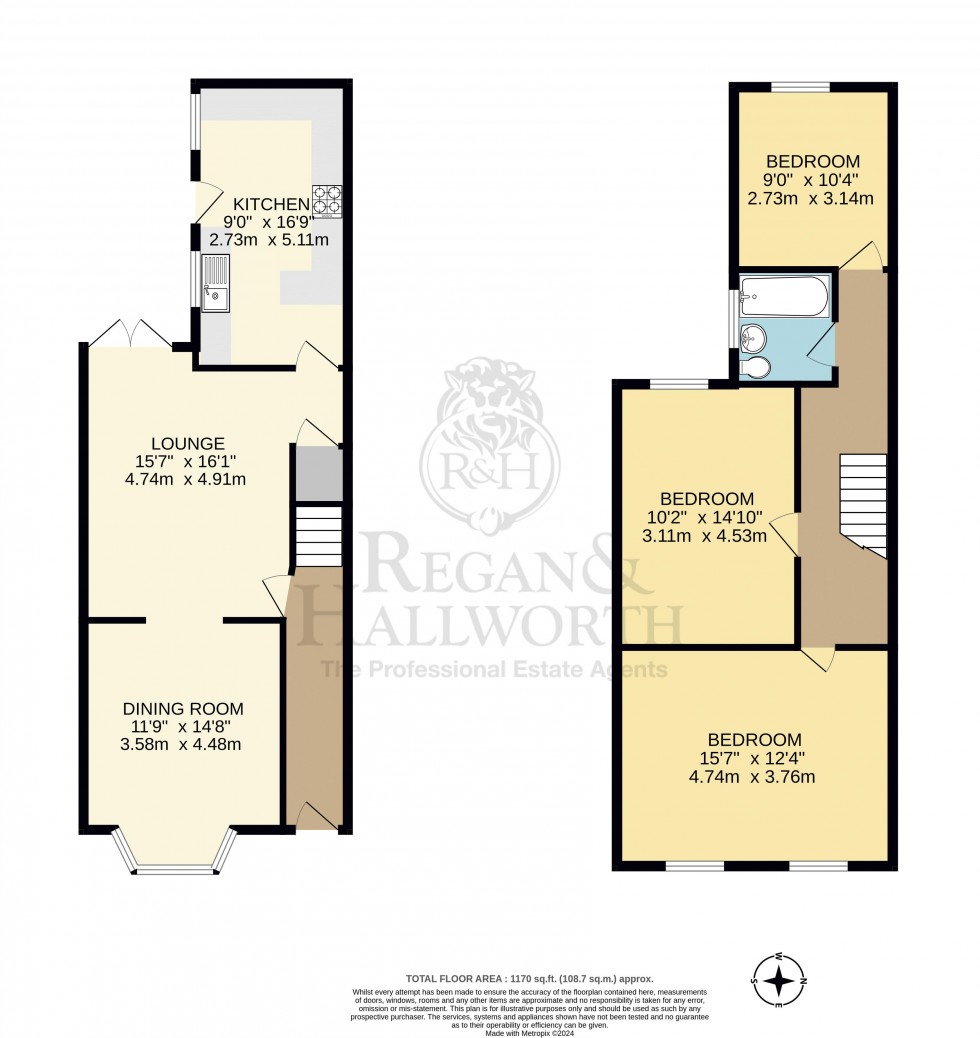 Floorplan for Barnsley Street, Gidlow, WN6 7HZ