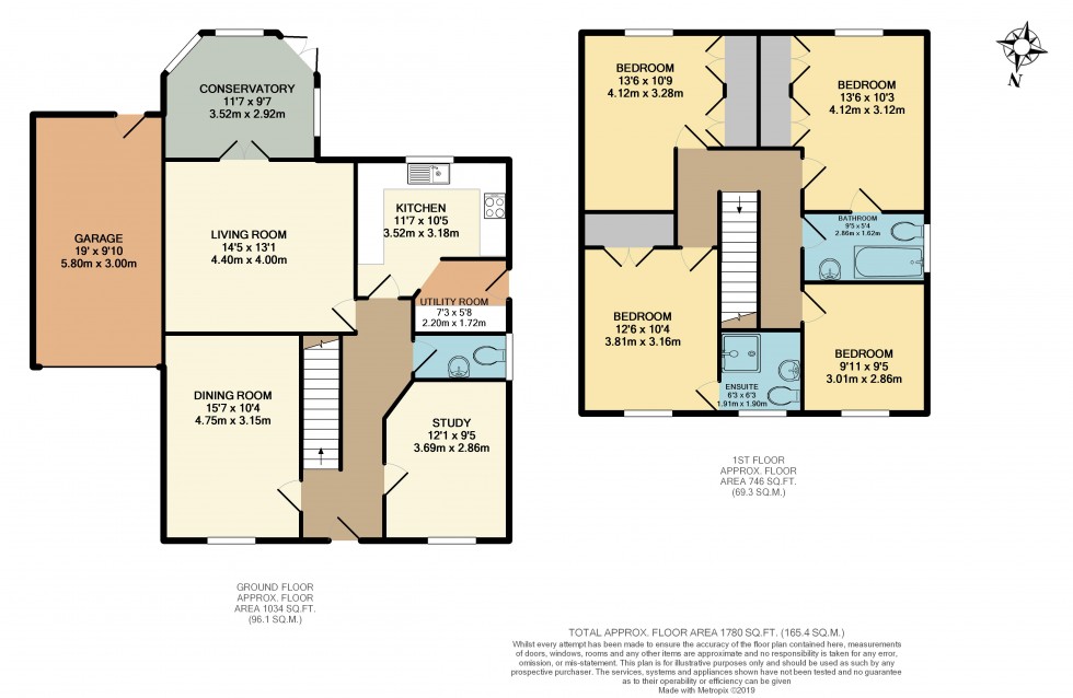 Floorplan for Square Lane, Burscough, L40 7RQ