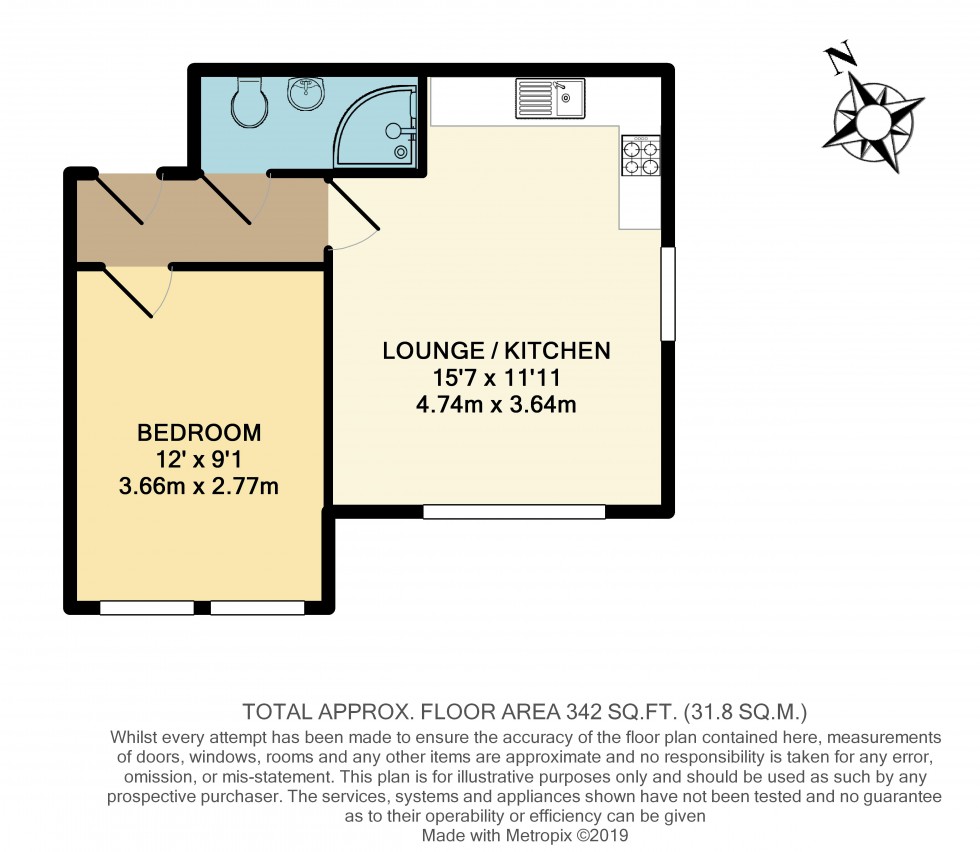 Floorplan for Flat 5, 35 Dicconson Street, Wigan, WN1 2AS